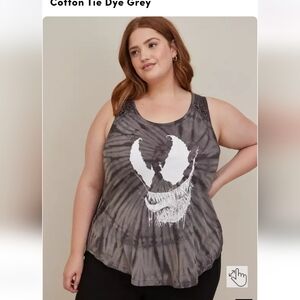 Torrid Marvel Collab Venom Tank Size 2